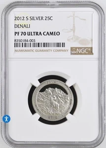 2012 S Clad Denali Ultra Cameo PF70 Ngc- 25C Quarter - Picture 1 of 2