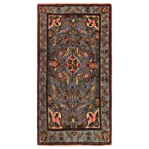 Alfombra persa anudada a mano Sarough 135x72 cm lana oriental Carpet Rug corredor - Imagen 1 de 11