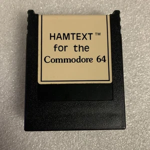 Commodore 64 HAMTEXT Cartridge C64 Ham Radios Vintage Computing - Picture 1 of 9