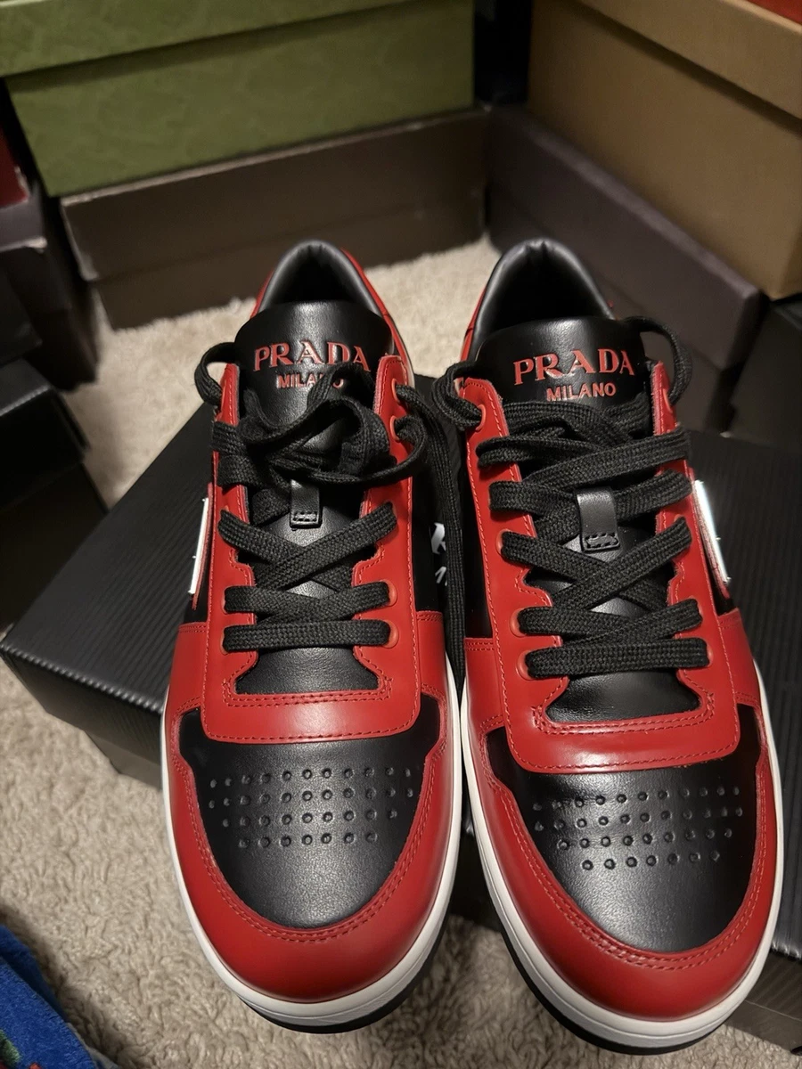 PRADA 12aw rubber sole shoes red× black $895 PRADA - 