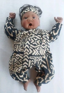 Vintage Lee Middleton 1996 afroamericano baby doll ventosa pollice edizione limitata 263/2000 - Foto 1 di 7