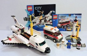 LEGO CITY: Satellite Launch Pad (3366) + Space Shuttle (3367) Complete w/Manuals