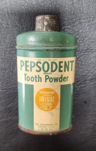 pepsodent tooth powder Tin 1920-1940 - Picture 1 of 8