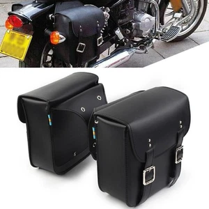 2x Schwarz Motorrad Satteltaschen Seitentasche Für Harley Sportster XL883/1200 - Bild 1 von 8