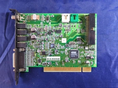 Tarjeta de sonido/audio Diamond Multimedia Monster Sound MX400 PCI de 5 puertos sin probar Foto 1 de 3