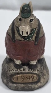 Vintage 1998 Helms Jewelry Mule Day Mule Figurine Columbia Tennessee RARE - Picture 1 of 4