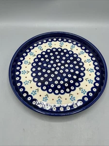 Piatto torta margherita blu cielo Boleslawiec Pottery 9 - Foto 1 di 4