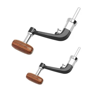 Fishing Reel Handle, Wooden Grip Repair Parts Spare Part AntiSlip Fly Fishing - Picture 1 of 15
