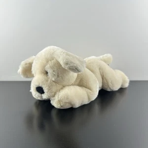 Peluche vintage Russ Berrie Rover beige crème Labrador laboratoire chiot 10" peluche - Photo 1/7