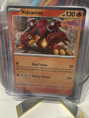 Pokémon Trading Card Volcanion Scarlet & Violet Paradox Rift Holo 022/182 NM - Image 1 of 2