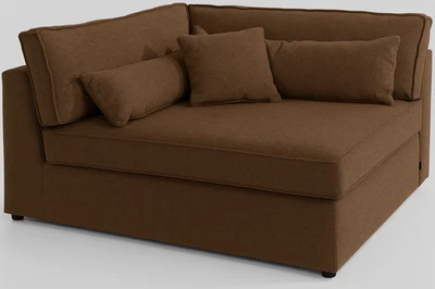 Polsterstoff Möbel Mikrofaser Meterware Fleckschutz soft meliert in braun Neu - Bild 1 von 4