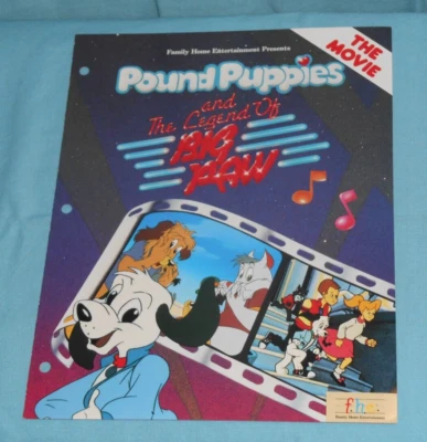 Folleto publicitario de colección POUND PUPPIES AND THE LEGEND OF BIG PAW video tienda Foto 1 de 3