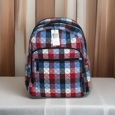 Vera Bradley Campus Backpack Patriotic Plaid NWT - Image 1 of 4