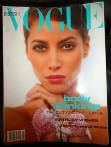 VOGUE British 7/1991 Christy Turlington Claudia Schiffer Shana Zadrick Kensit - Foto 1 di 5