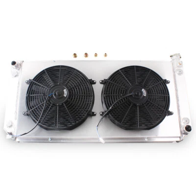 4Row Radiator&Fan For 88-98 Chevy GMC C/K C1500 C2500 3500 5.0L 5.7L 7.4L CC1520 - Image 1 of 4