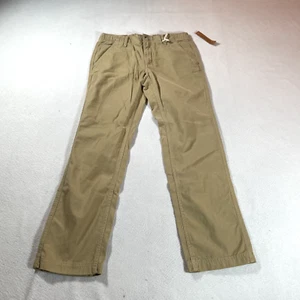 Y2K Pants Youth 16 Brown Khaki Flat Front Skater Rave Urban Pipeline 29x28 New - Picture 1 of 18
