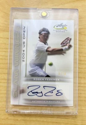 Roger Federer Autograph Card 2017 Leaf Tennis 10 Series talent goods m69 - Image 1 of 2