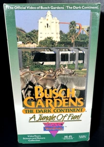 Busch Gardens The Dark Continent Jungle Fun Video Tour VHS Souvenir - Picture 1 of 5