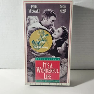 VHS Its a Wonderful Life (VHS, 1993, Uncut Slipsleeve) NEW!!! James Stewart - Picture 1 of 2