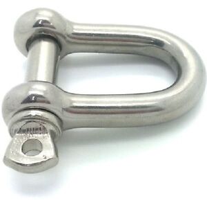 8mm Galvanized Commercial Pattern Dee Shackle