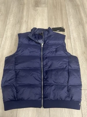 NWT Greyson Women’s Full Zip Puffer Bomber Vest blue , size M - MSRP $298 - Image 1 of 4