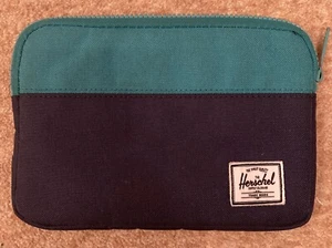 Blue Herschel Supply Co Anchor iPad Mini Tablet Padded Case Sleeve Zip Pouch 8” - Picture 1 of 7
