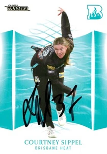 Signed 2023 2024 Brisbane Heat WBBL Cricket TLA Traders Card - Courtney Sippel - Picture 1 of 3