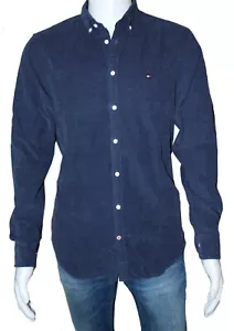 Tommy Hilfiger Camisa Cordón Fino Hombre Manga Larga Camisa - Imagen 1 de 2