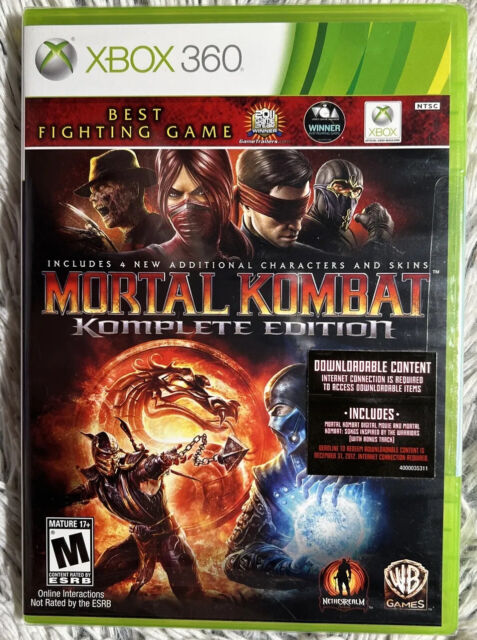  Warner Bros Mortal Kombat KOMPLETE Edition (Xbox 360) : Video  Games