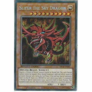 SBCB-EN201 Slifer the Sky Dragon : 1st Ed Secret Rare : YuGiOh Egyptian God Card - Picture 1 of 3
