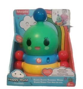 Fisher-Price Happy World Dance Dance RAINBOW WORM Friends with You 2022 - Picture 1 of 2