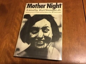 MOTHER NIGHT Kurt Vonnegut Jr 1966 First Edition 1st Printing C-Q Ex-Library HC - Picture 1 of 20