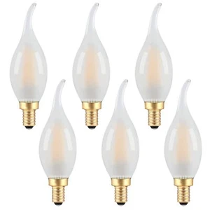 Frosted Candelabra Led Light Bulbs Dimmable E12 Led Bulb 25 Watt Equivalent 2w C - Picture 1 of 7