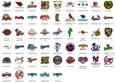 155 SPORTS LOGOS MACHINE EMBROIDERY DESIGNS PES BROTHER USB DRIVE