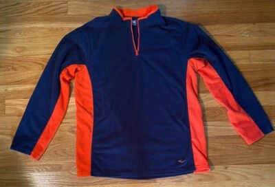 Everlast Quarter Zip Navy/Orange Fleece Sweatshirt Boys Size Large(14/16) - Image 1 of 2