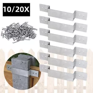 Fence Panel Security Bracket Post Anti-Theft Rattle Galvanised suit 4in Posts - Picture 1 of 11