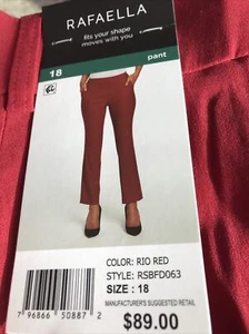 Rafaella STRETCH CREPE HOSE - KLASSISCHE PASSFORM - klassische Passform Gr. 18 - Bild 1 von 3
