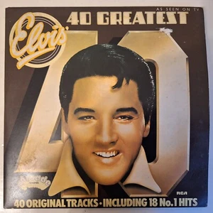 ELVIS PRESLEY - ELVIS' 40 GREATEST - 2 X VINYL LP RECORD - Picture 1 of 4