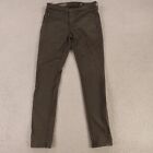 Adriano Goldschmied Jeans Womens 24R Brown Green Cotton Pant Legging Ankle 26X28