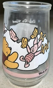 Welch's Disney Pooh's Grand Adventures #3 Vintage Jelly Glass Pooh & Ferkel - Bild 1 von 8