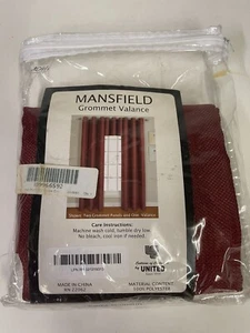Cefa de ojal tejido United Curtain Mansfield, 50 por 18 pulgadas, especias - Imagen 1 de 2