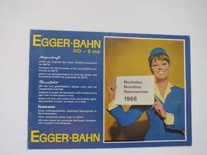 Catalogue - EGGER - RAILWAY - Model Railway - Novelties 1966 - Track H0 - 9 mm - B11 - Picture 1 of 7