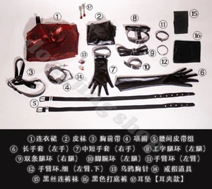 Love and Deepspace Clothes Red Dress Cosplay Costume One-piece Dress Outfit - Picture 1 of 8