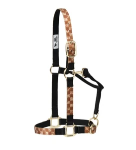 Weaver Adjustable Patterned Halter - Tooled Checkerboard - Picture 1 of 4