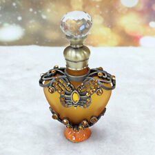 USA Antique Small Perfume Glass Bottle Refillable Crystal Metal Empty Bottles