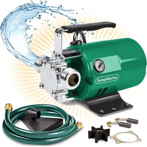 Water Transfer Pump, 115V 330 Gallon Per Hour - Portable Electric Utility Pump - Picture 1 of 7
