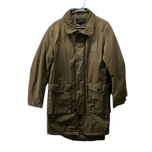 Banana Republic Parka Coat Jacket Mens S Water Resistant Stadium Field Green - Foto 1 di 8