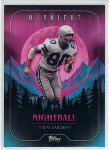 2024 Topps Midnight Steve Largent #NB-24 Nightball - Picture 1 of 2