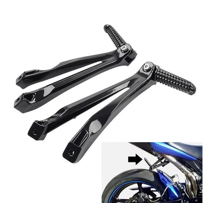 Rear Passenger Footrests Foot Pegs Bracket For Yamaha YZF R1 2004-2008 - Imagem 1 de 4