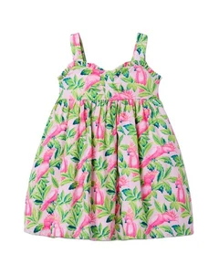 Janie And Jack Bird Print Dress  12 - Picture 1 of 3